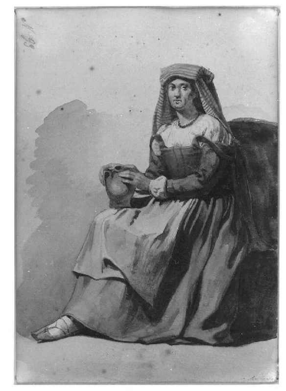Donna in costume regionale - Museo Civico Villa Pallavicino, Busseto, Parma 9